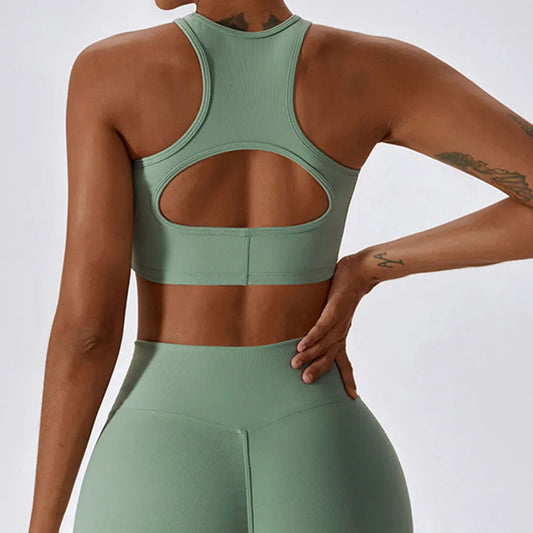 Women's Sport Bras Gym High Intensity Running Yoga Beautiful Back Dry Bras Shockproof Rib Workout Bra Seamless Fitness Top The Clothing Company Sydney