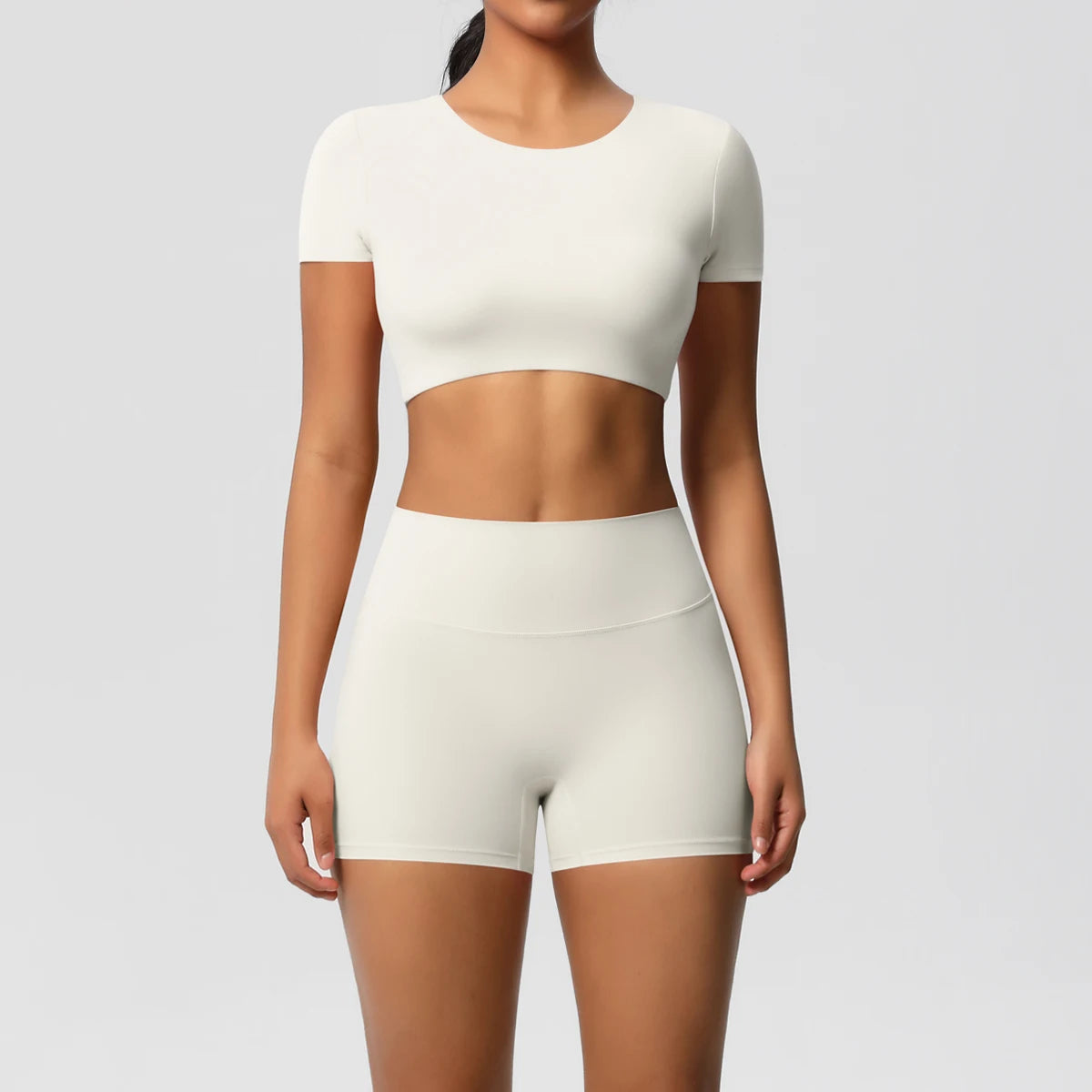 2 Piece Workout Sportswear Active Wear Sports Tank Top Bike Shorts Women Gym Bicycle Sorts Matching Set The Clothing Company Sydney