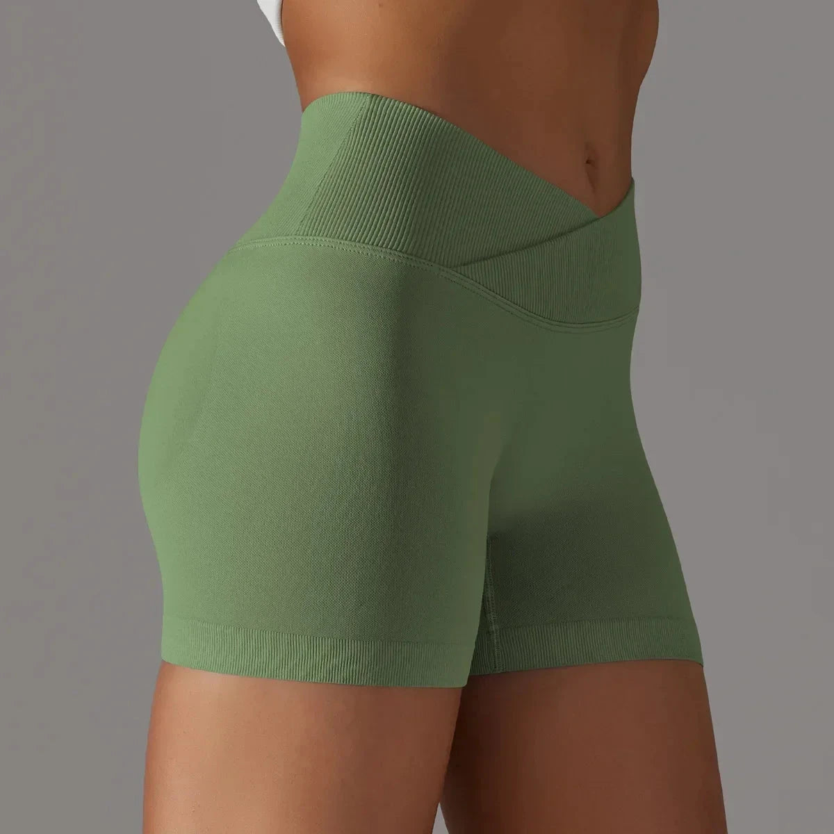 Women’s high waist yoga leggings with scrunch butt, seamless design, suitable for fitness and gym workouts by The Clothing Company Sydney