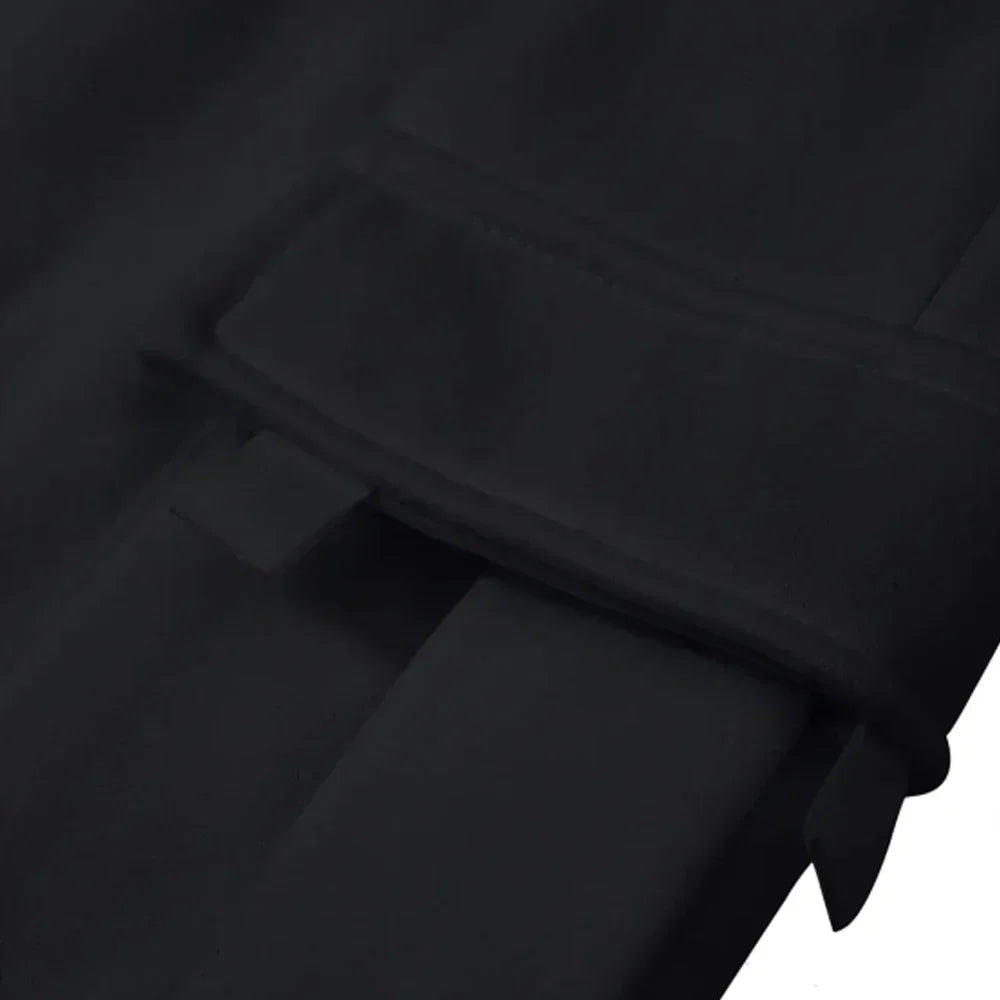 Men's cargo jogger pants by The Clothing Company Sydney, loose fit fleece sweatpants with multiple pockets and streetwear style
