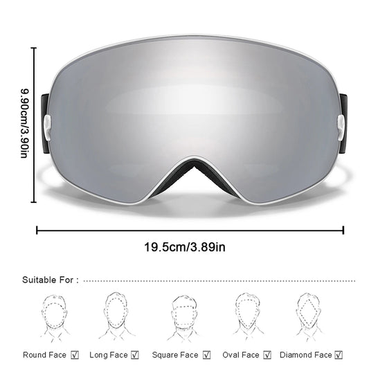 Unisex Ski Snow UV Goggles The Clothing Company Sydney