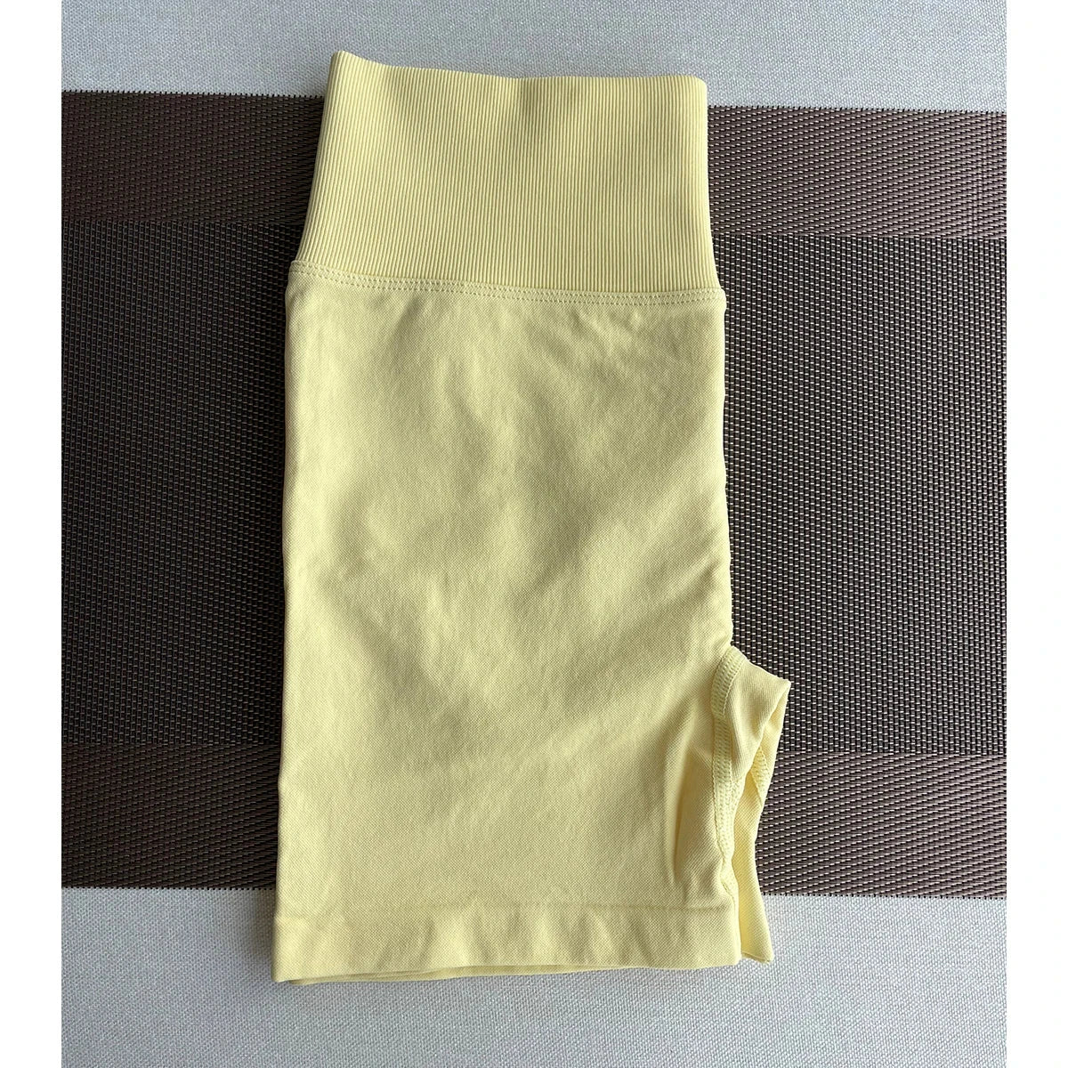 Women’s solid seamless half pants by The Clothing Company Sydney for fitness, yoga, gym, running, and cycling activities.