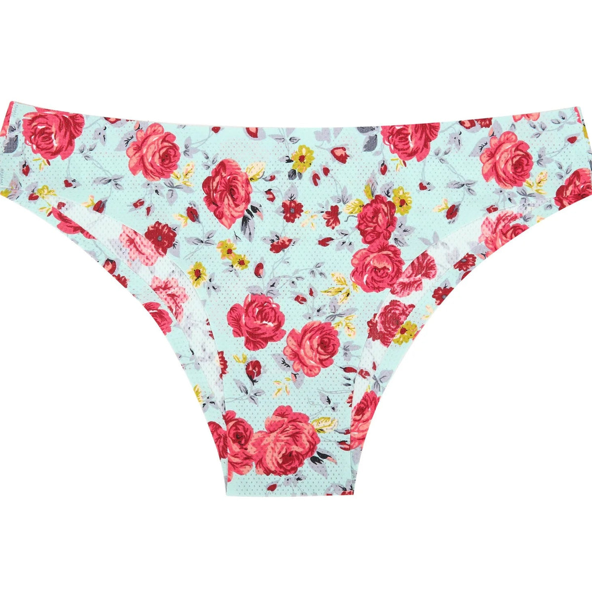 Floral print leopard seamless women's G-string lingerie by The Clothing Company Sydney, showing delicate floral and leopard design.