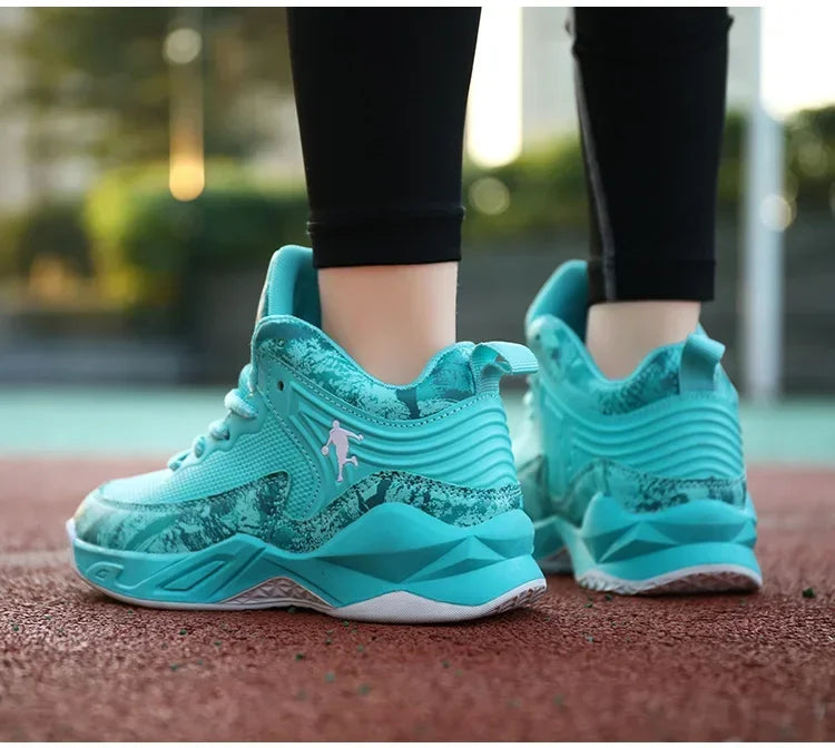 Kids basketball shoes by The Clothing Company Sydney, non-slip sports sneakers with colorful design and sturdy sole for active play.