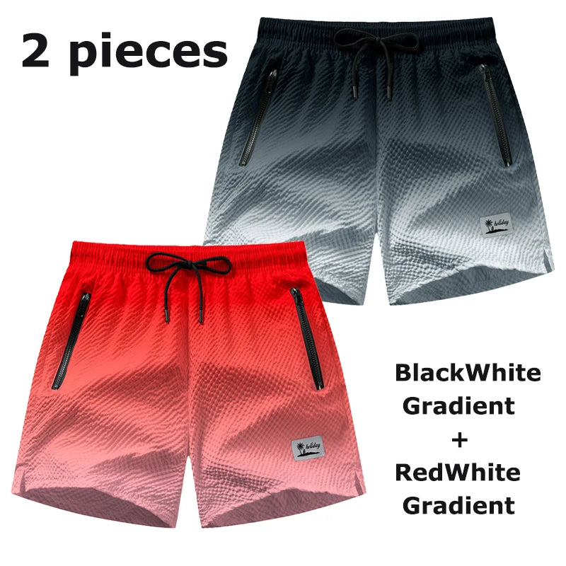 Men's beach mesh liner swim shorts with zipper pockets, quick-dry fabric, casual summer board shorts by The Clothing Company Sydney