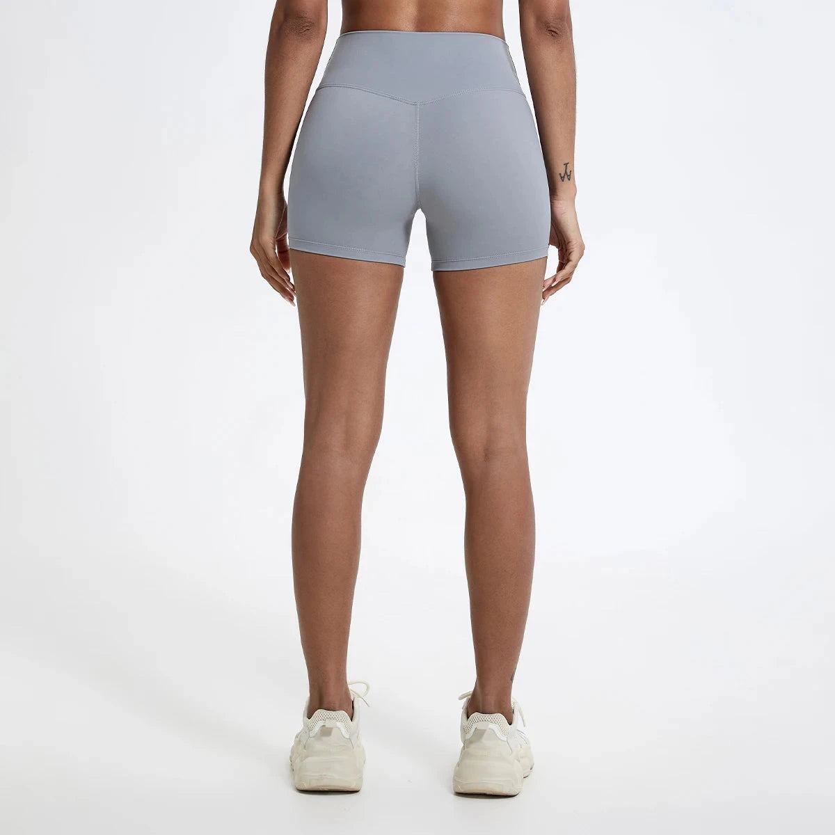 Women's high waist gym leggings and yoga shorts by The Clothing Company Sydney, designed for running, cycling, and fitness workouts.