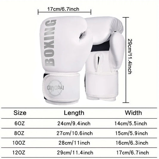 Boxing gloves for kids and adults in black and red, suitable for Muay Thai, MMA training, and sandbag practice