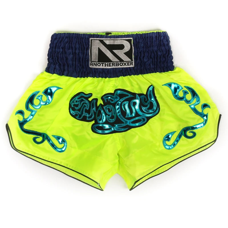 Men's boxing shorts by The Clothing Company Sydney, martial arts training shorts for kickboxing, Muay Thai, and BJJ fighters.