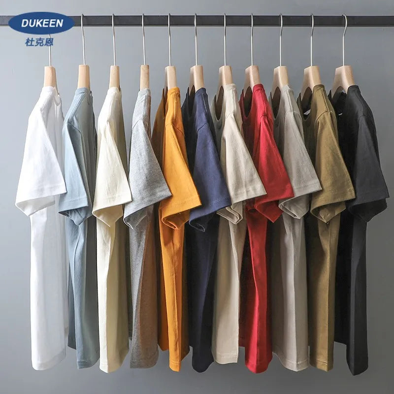 Men's oversized 280gsm heavy cotton T-shirt from The Clothing Company Sydney, short sleeve summer casual tee, front view.