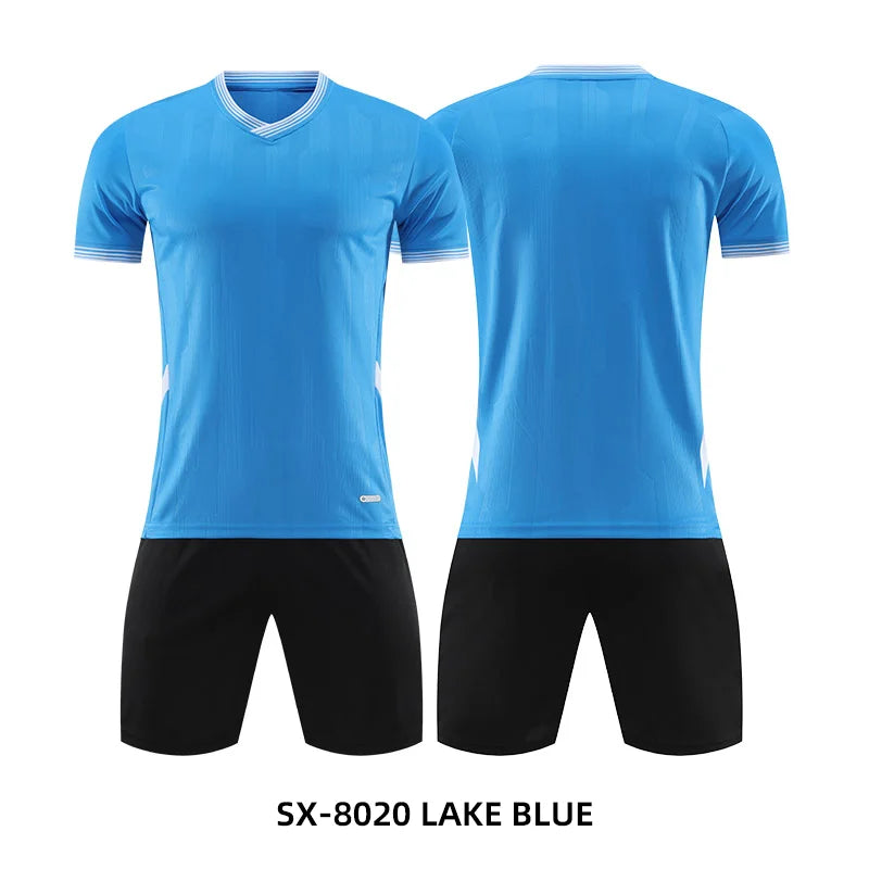 Adult kids customized football jersey and soccer uniform by The Clothing Company Sydney, quick-drying sportswear for team training.