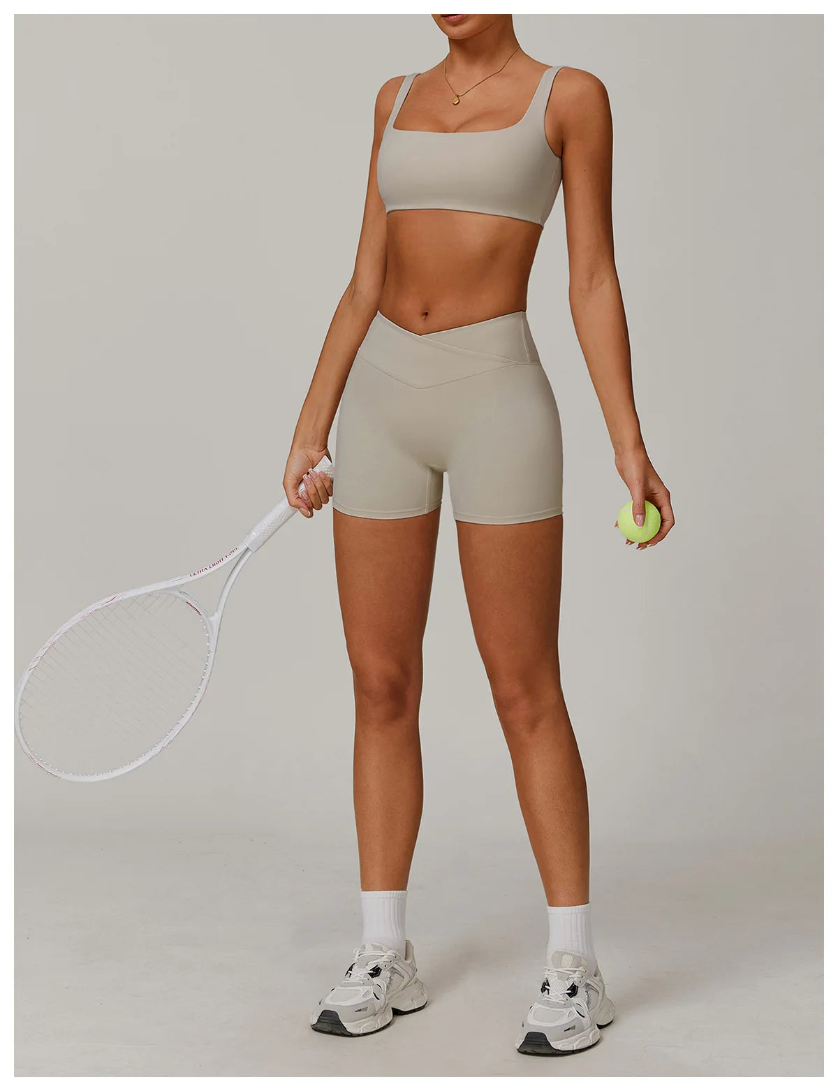Two-piece women's yoga and workout set with sports bra and leggings, perfect for gym, running, and fitness activities by The Clothing Company Sydney