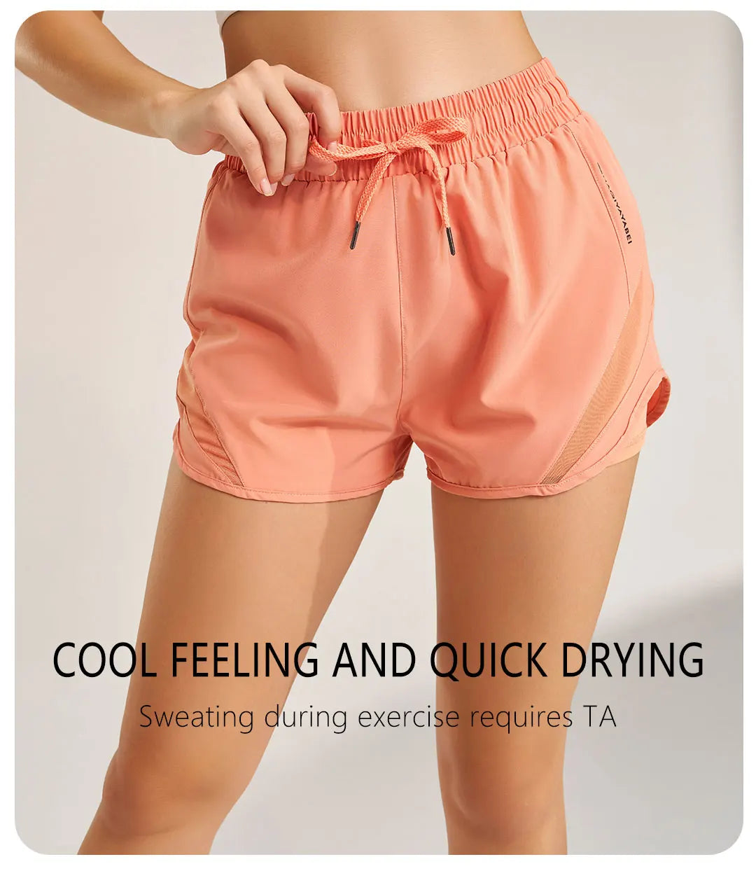 Women’s fitness yoga shorts by The Clothing Company Sydney, activewear running and gym workout bottoms for women.