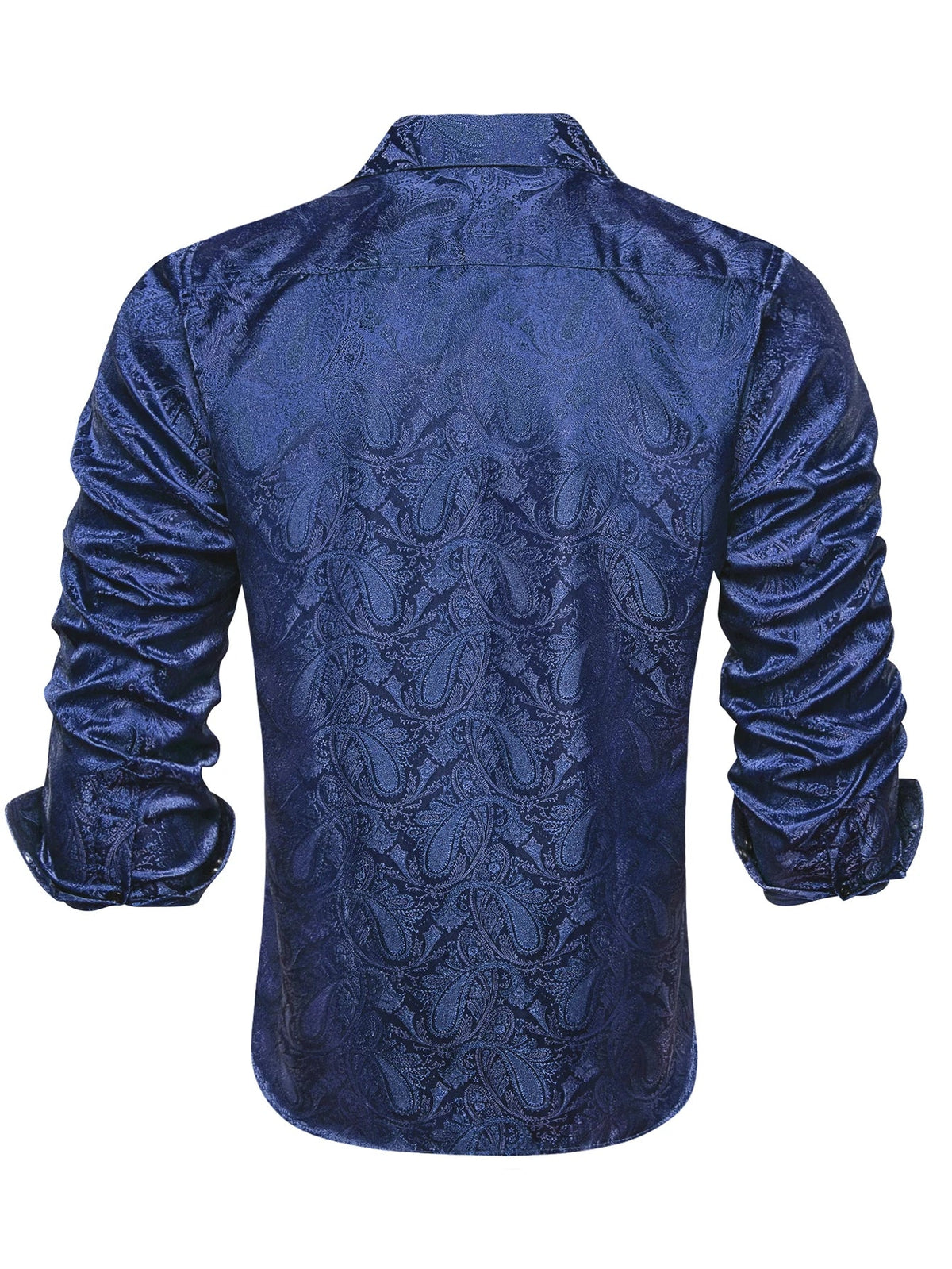 Men's long sleeve paisley dress shirt in teal, blue, pink, and grey by The Clothing Company Sydney, suitable for wedding or office.