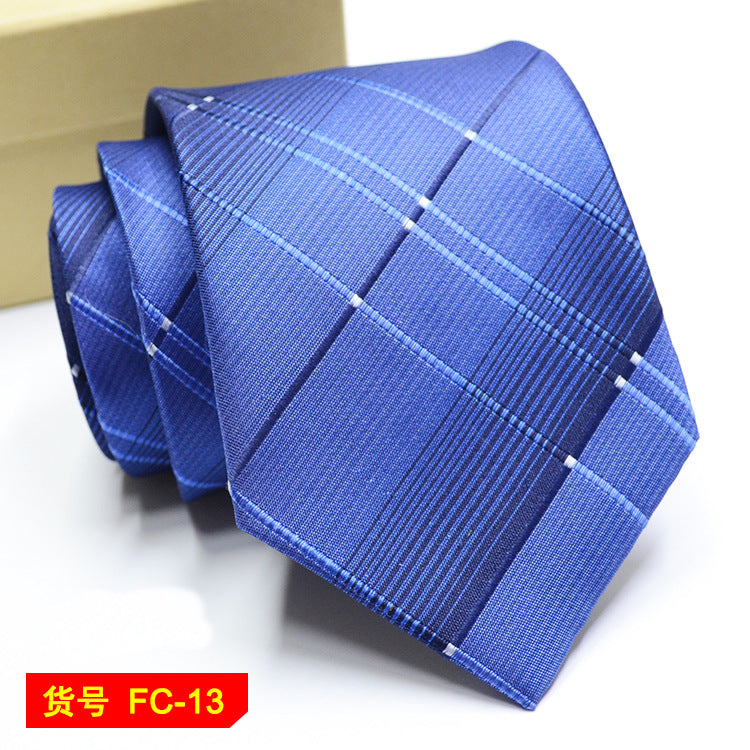 Men's Jacquard floral and solid neckties from The Clothing Company Sydney, featuring 7-8cm width and intricate woven patterns