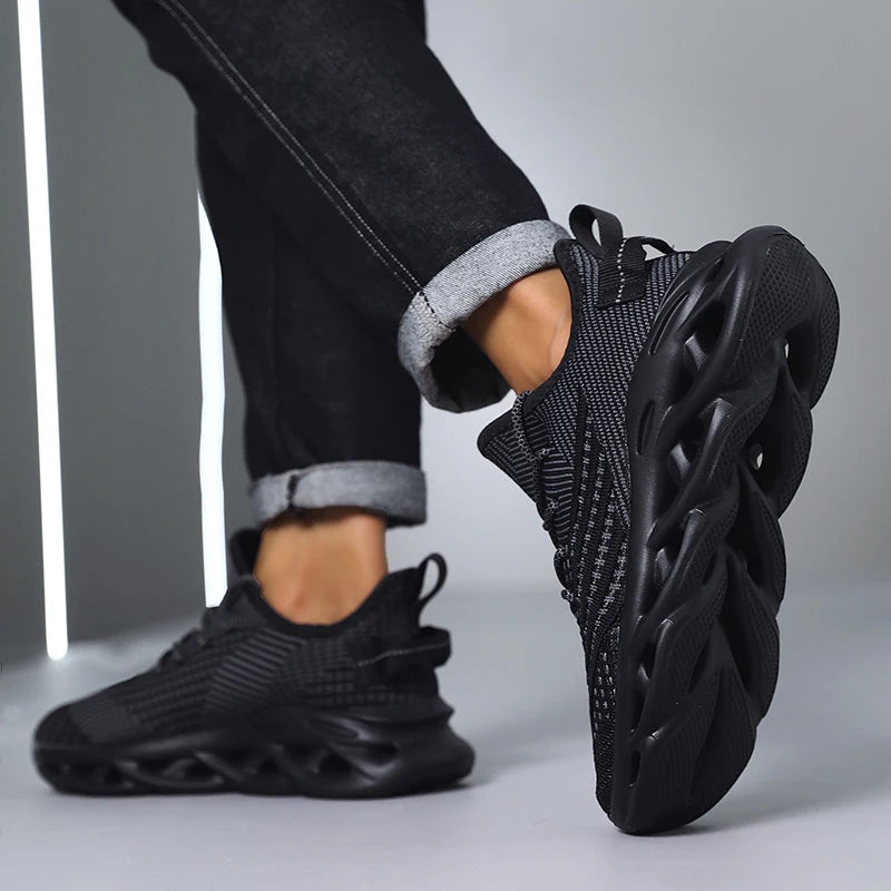 Men's breathable outdoor running sneakers by The Clothing Company Sydney with non-slip soles and casual, comfortable design.