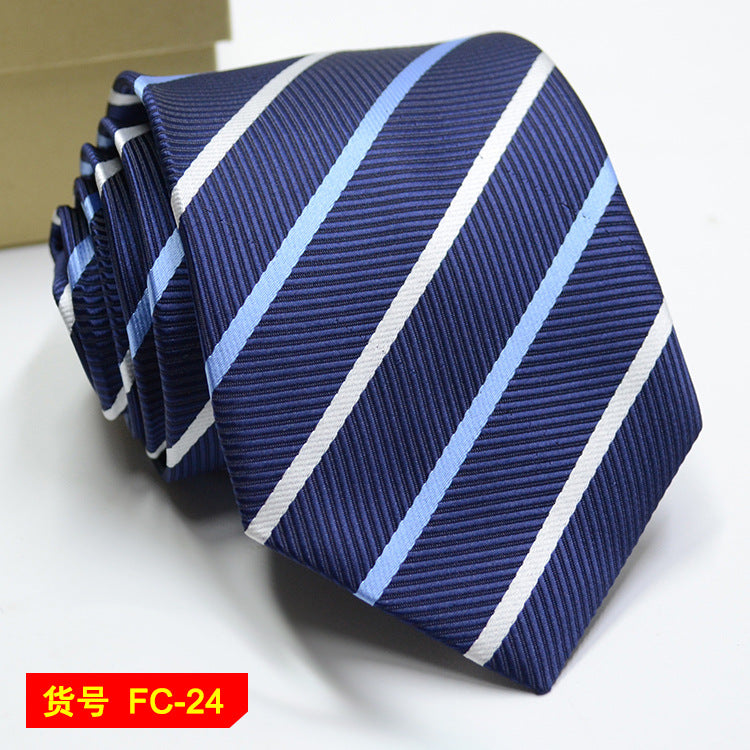 Men's Jacquard floral and solid neckties from The Clothing Company Sydney, featuring 7-8cm wide accessory ties.
