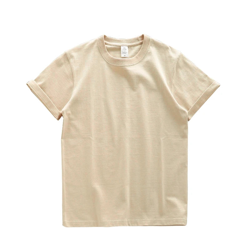 Men's oversized 280gsm heavy cotton summer T-shirt by The Clothing Company Sydney, short sleeve casual T-shirt in black.