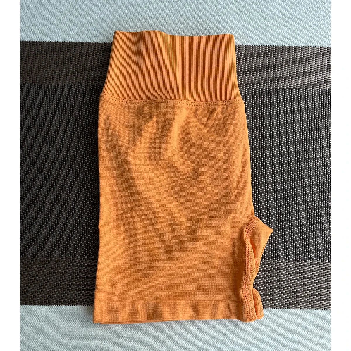 Women’s solid seamless half pants by The Clothing Company Sydney, soft fitness shorts for yoga, gym, running, and cycling.