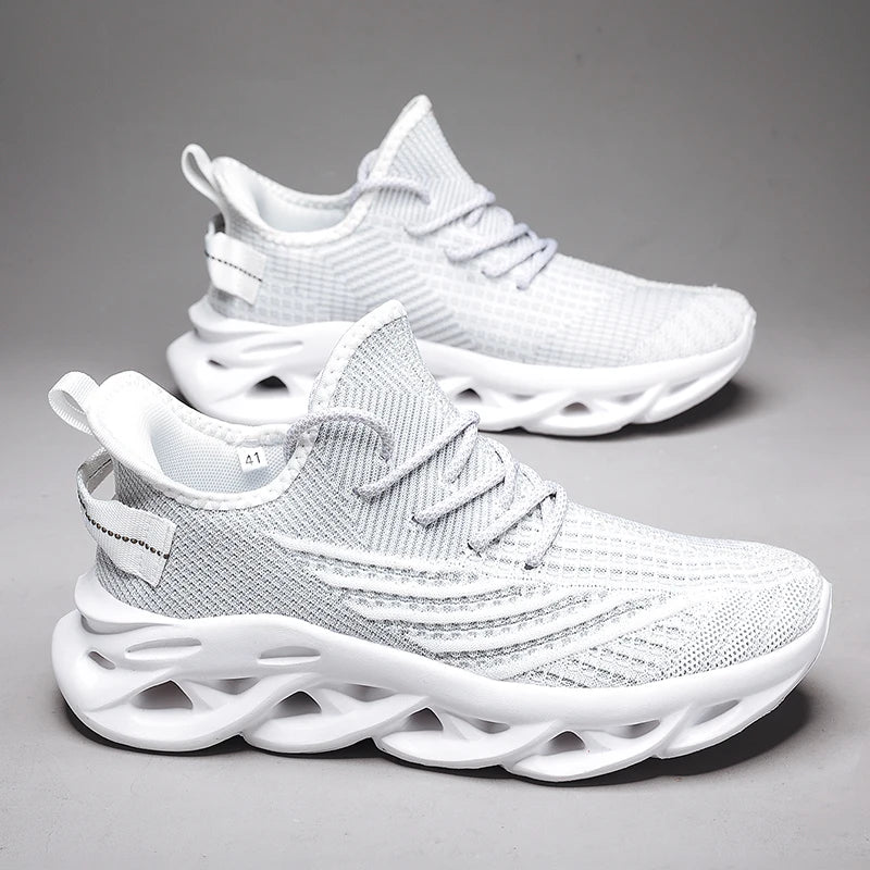 Men's breathable outdoor running sneakers by The Clothing Company Sydney with non-slip soles and casual, comfortable design.