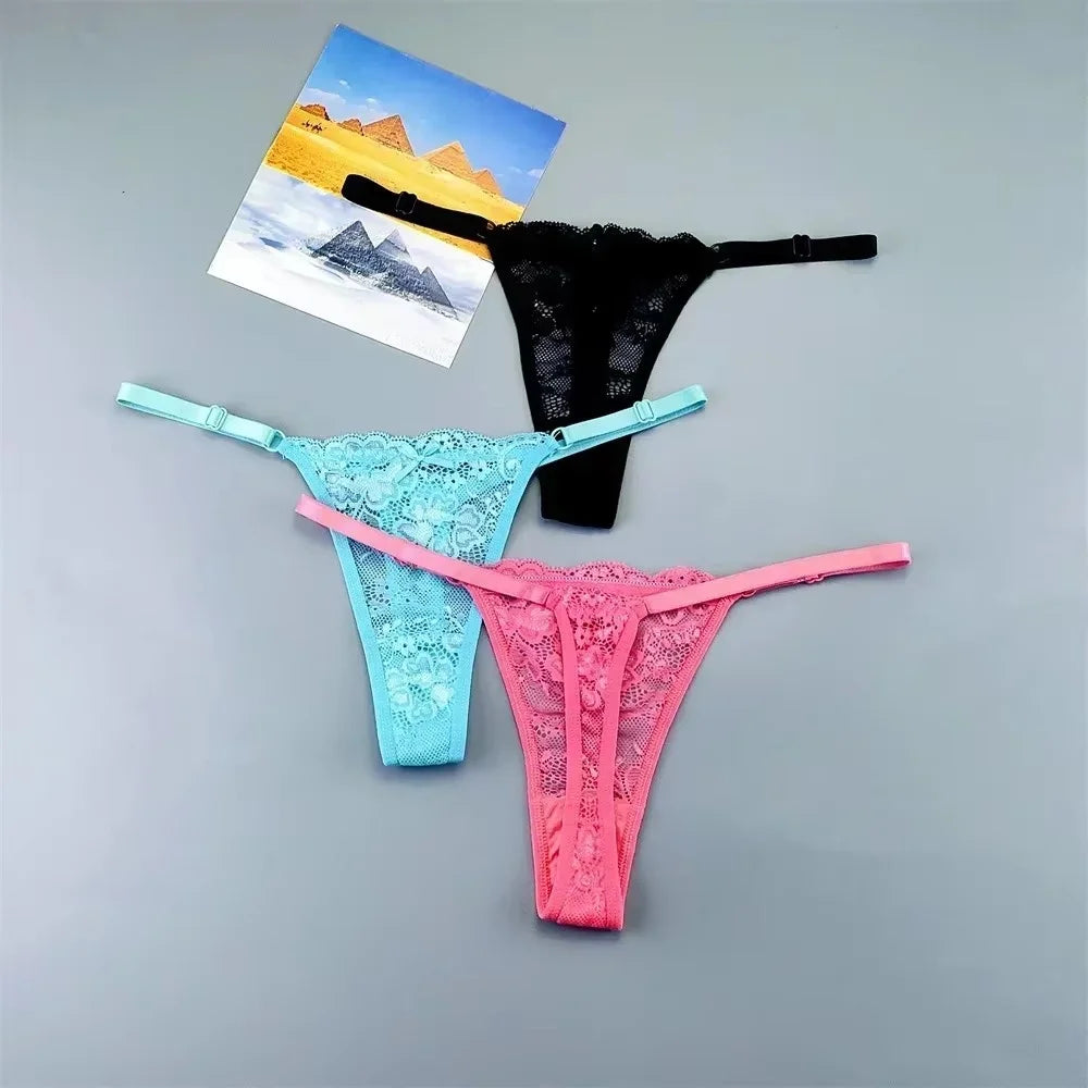 3 Pack Thongs Underwear Lace G-String Panties Low Waist Plus Size Briefs The Clothing Company Sydney