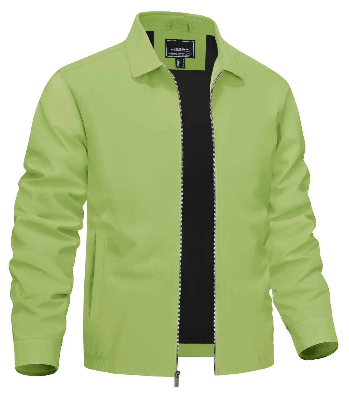 Lightweight Work Jackets Mens Fashion Tunic Style Zipper Pockets Bomber Jackets Full Zip Spring Fall Outerwear The Clothing Company Sydney