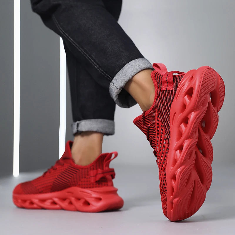 Men's breathable sports running sneakers by The Clothing Company Sydney, featuring non-slip soles and casual comfort.