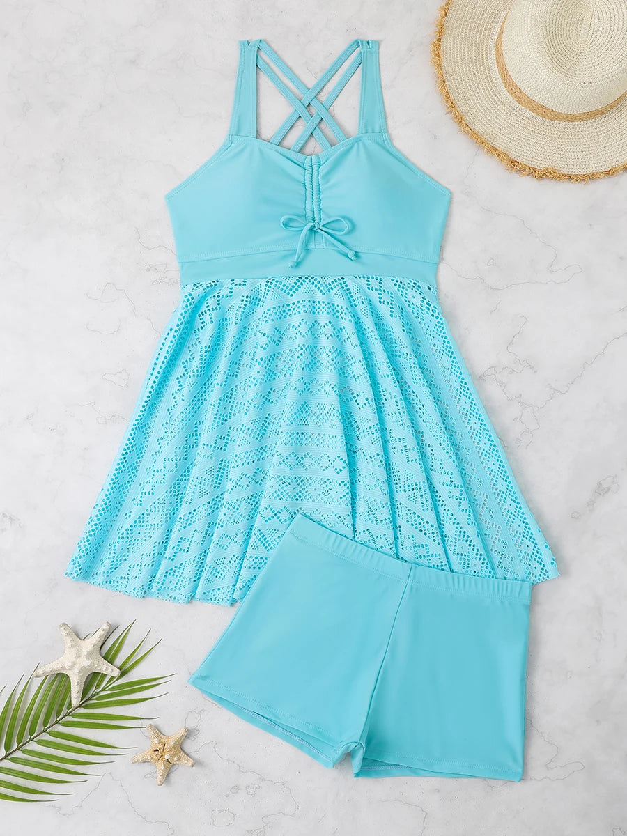 2 Piece Tankini & Beach Skirt Swimsuit Swimwear Bathers Bathing Swimming Suit Summer Beachwear - The Clothing Company Sydney