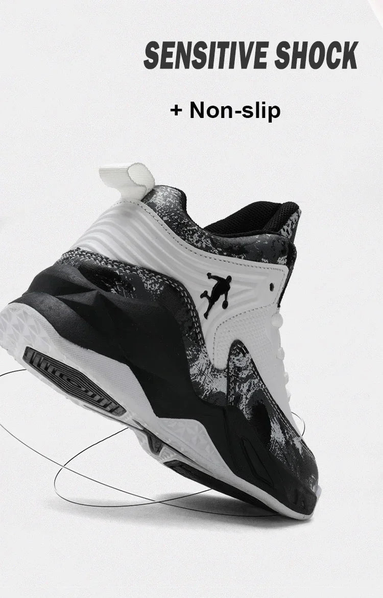 Kids basketball shoes by The Clothing Company Sydney, non-slip sports sneakers with colorful design and supportive sole.
