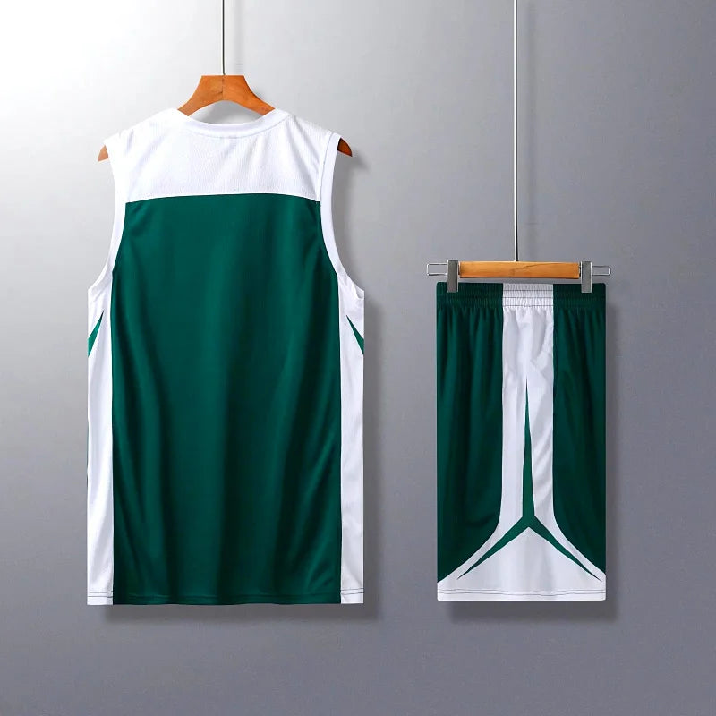 Two-piece sportswear basketball jersey and shorts set by The Clothing Company Sydney, suitable for men, women, and kids.