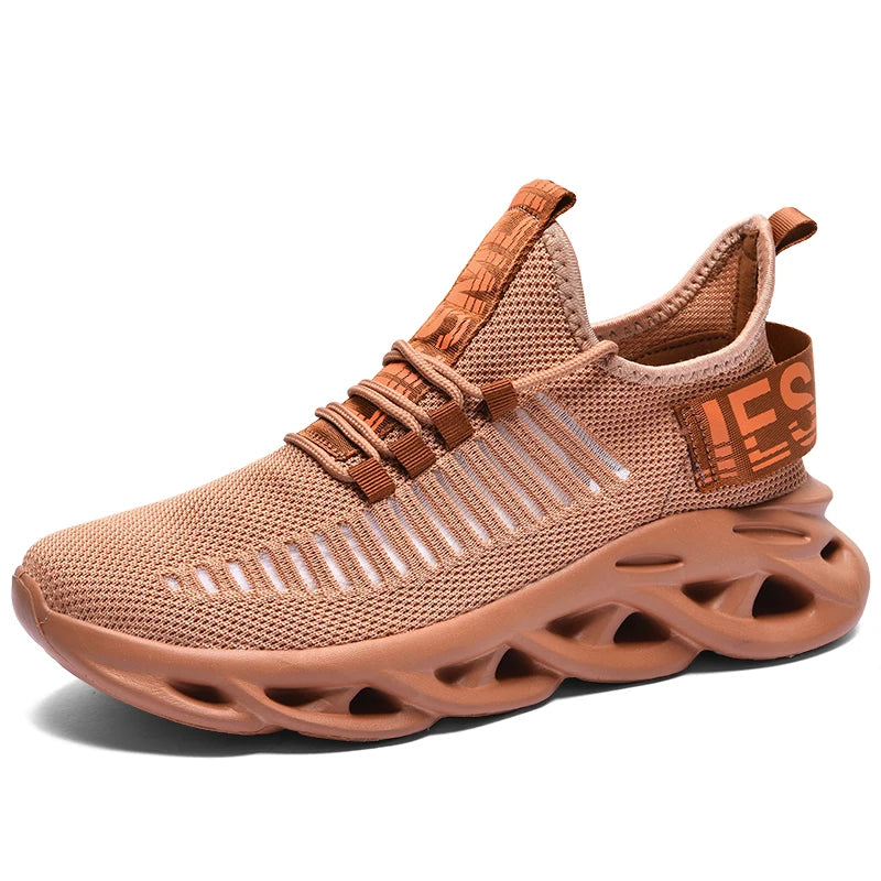Men's breathable sports running sneakers from The Clothing Company Sydney, featuring non-slip soles and casual, comfortable design.