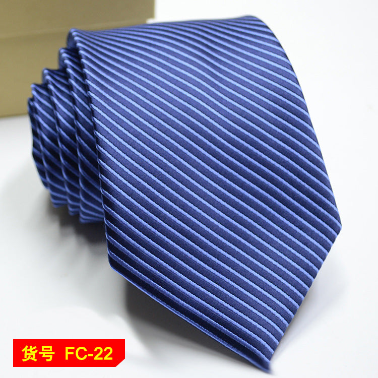 Men's Jacquard floral and solid neckties from The Clothing Company Sydney, showcasing elegant 7-8cm accessories for formal wear.