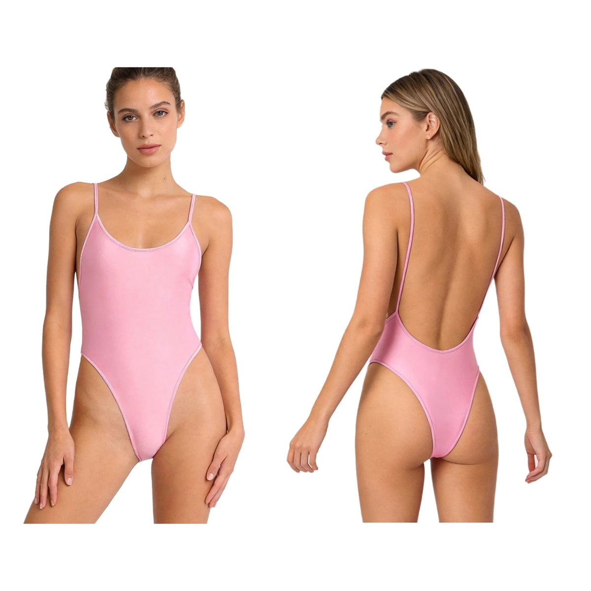 Women's one-piece micro bikini swimsuit by The Clothing Company Sydney, featuring a sleeveless design and beachwear style.
