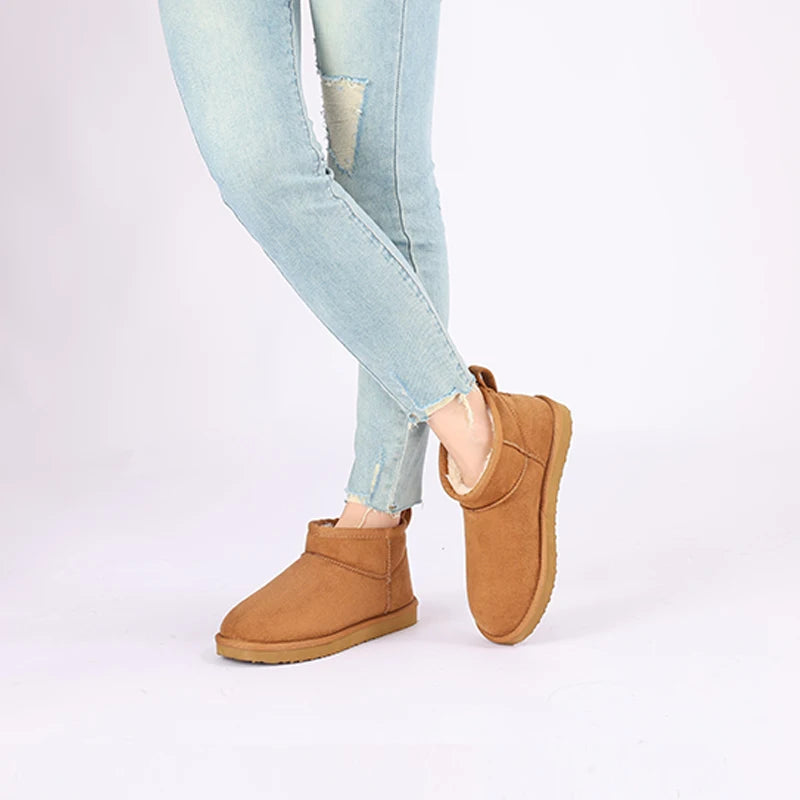 Women’s classic snow boots by The Clothing Company Sydney, warm short ankle footwear with a cozy winter design.