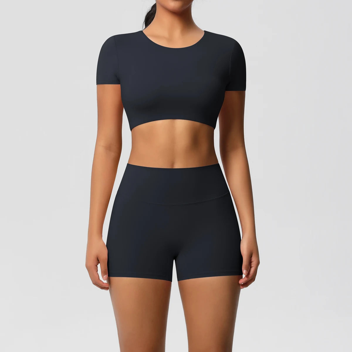 2 Piece Workout Sportswear Active Wear Sports Tank Top Bike Shorts Women Gym Bicycle Sorts Matching Set The Clothing Company Sydney
