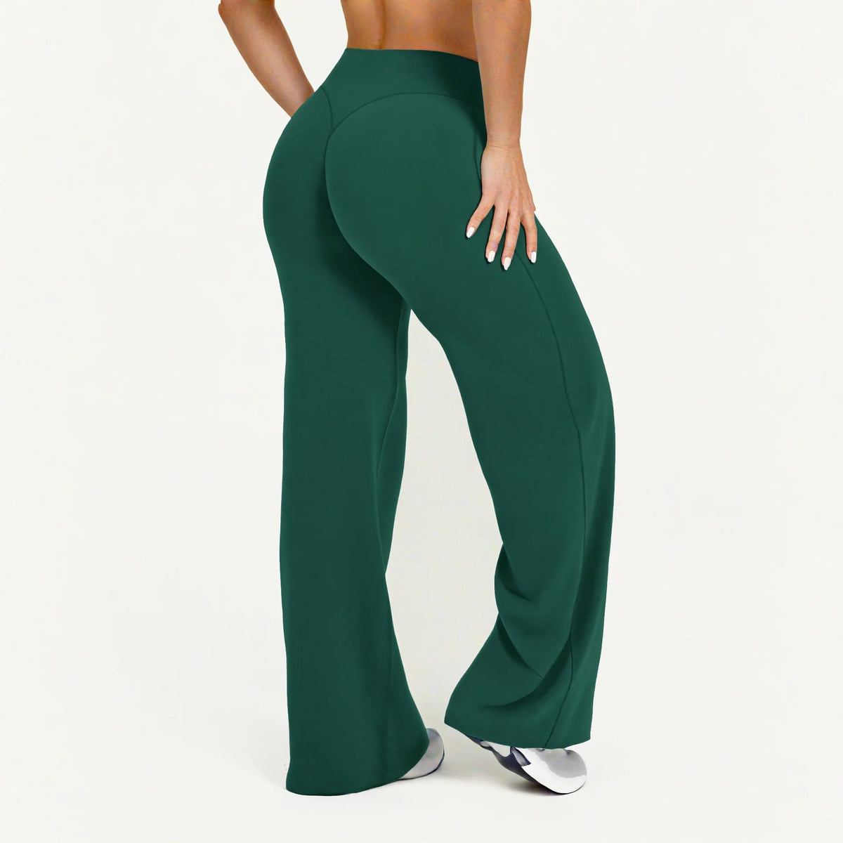 Straight Leg Bottoms Women's Mid-Waist Yoga Pants GYM Leggings Pilates Running Sports Trousers The Clothing Company Sydney