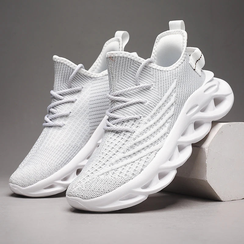 Men's breathable outdoor running sneakers by The Clothing Company Sydney with non-slip soles and casual, comfortable design.