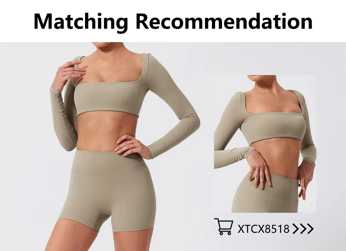 Women’s high waist fitness cycling shorts by The Clothing Company Sydney, quick-dry soft training leggings for yoga and bike workouts.