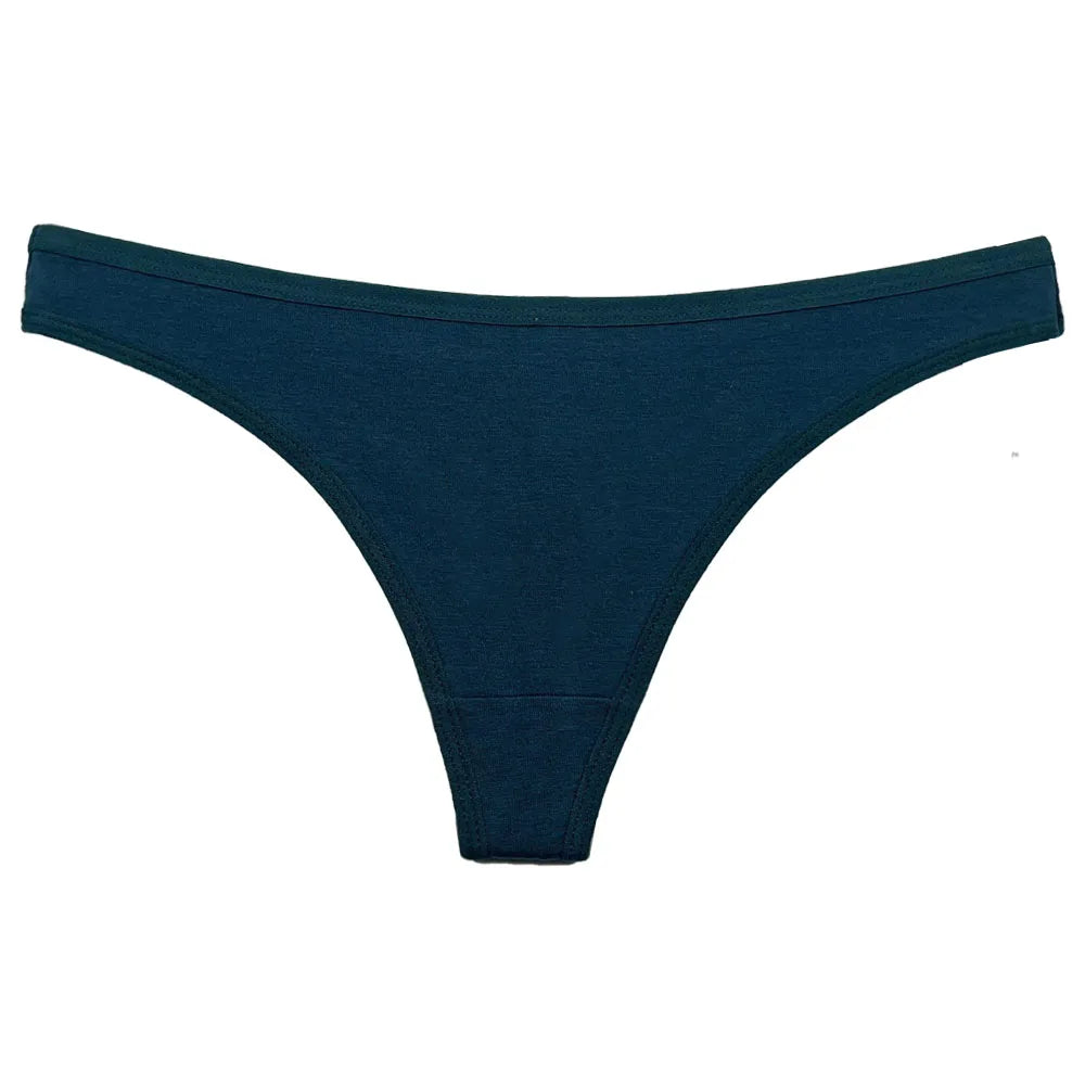 Five-piece set of cotton mix women's G-string panties, lingerie thong underwear, from The Clothing Company Sydney.