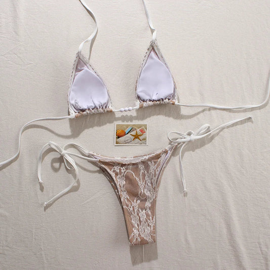 2 Piece Micro Bikini Swimsuits Swimwear Lace Brazilian Bikini Set Thong Swim Suits Solid Beachwear The Clothing Company Sydney