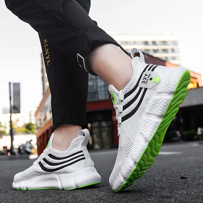 Breathable men's and women's casual running sneakers by The Clothing Company Sydney, featuring comfortable classic trainer design.