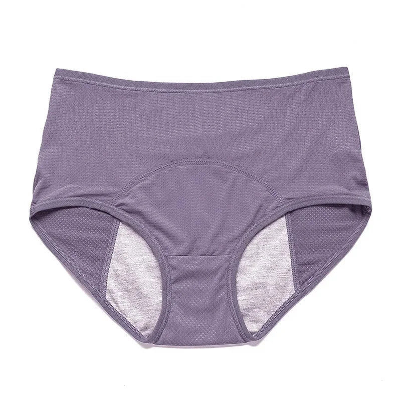 Plus size mesh menstrual underwear for women by The Clothing Company Sydney, featuring leak-proof mid-waist design and breathable fabric.