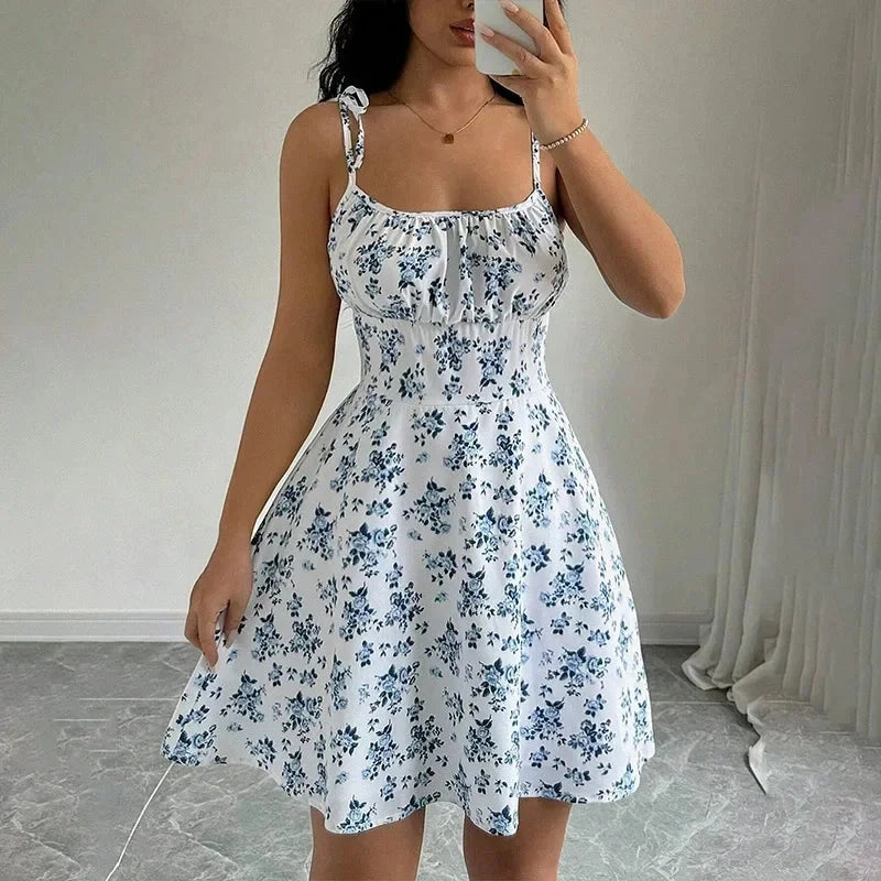 Women's Floral Spaghetti Strap Beach Short Summer Dress The Clothing Company Sydney