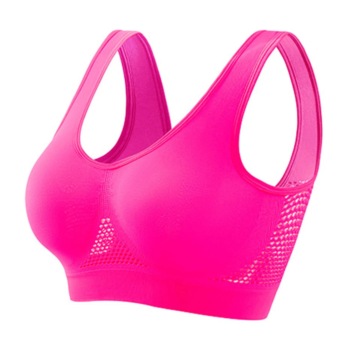 Shockproof sports bra by The Clothing Company Sydney, high support, anti-sag design, stylish fitness bra with padded cups.