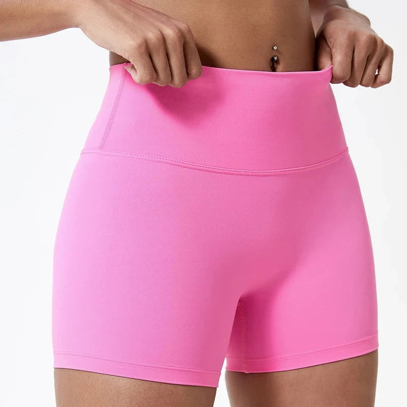 Women's high-waist gym leggings and workout shorts from The Clothing Company Sydney, featuring slim fit design for running and yoga.