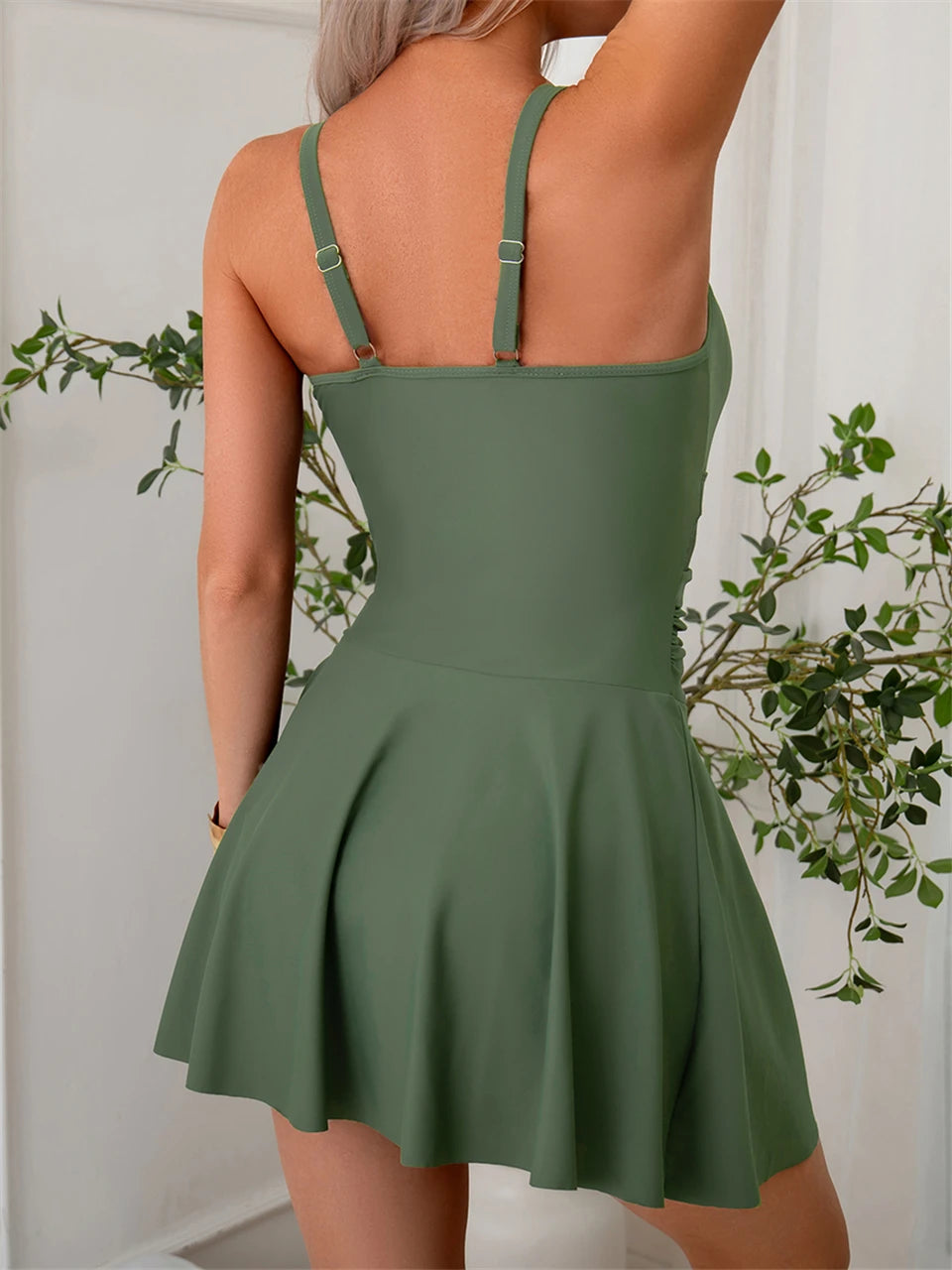 Mesh pleated monokini one-piece swimsuit by The Clothing Company Sydney, featuring solid swimwear design with beach-ready style.