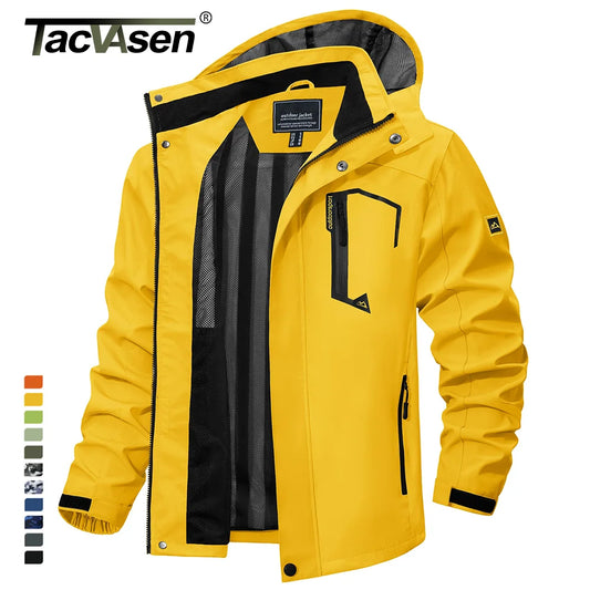 Spring Autumn Lightweight Jackets Mens Mesh Lined Waterproof Rain Jacket Outdoor Fishing Hiking Jacket Male Windbreaker - The Clothing Company Sydney