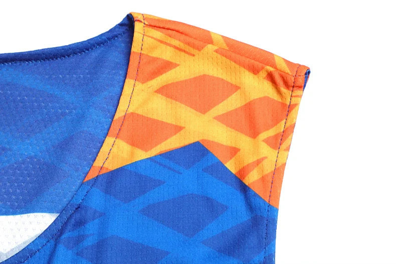 Customized reversible basketball jersey and shorts set for men, women, and kids, made from quick-drying fabric by The Clothing Company Sydney.