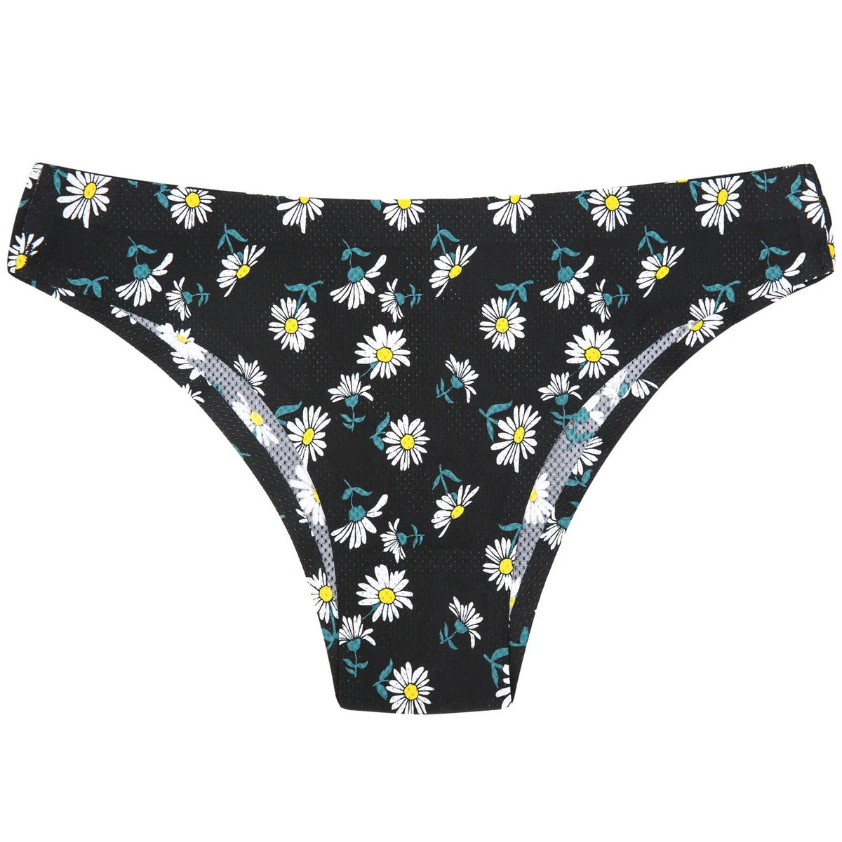 Floral print leopard seamless women's G-string lingerie by The Clothing Company Sydney, showing the delicate thong and floral design.