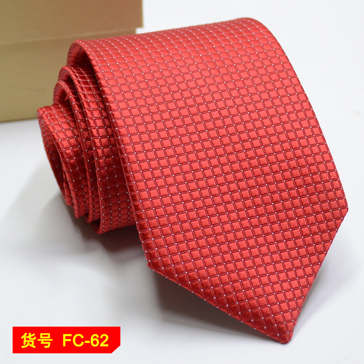 Men's Jacquard floral and solid neckties from The Clothing Company Sydney, featuring 7-8cm wide accessory ties.