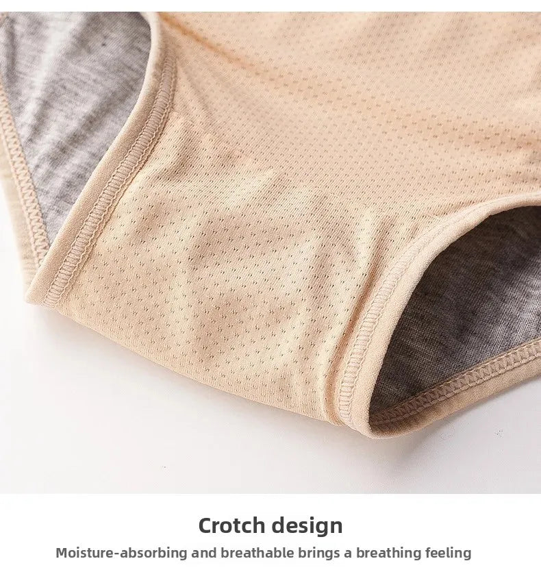 Plus size mesh period underwear for women, mid waist leak-proof menstrual panties by The Clothing Company Sydney.